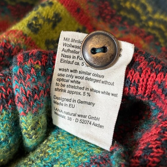 Lana Cardigan Sweater XL Rose Org Cotton Wool Fairy Cottagecore Boho Y2K 18603 - Picture 8 of 9